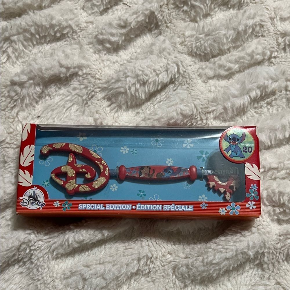 Disney Red and Blue Stitch Collectible Key